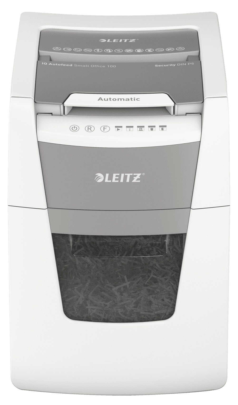 Leitz P5 34L paper shredder Micro-cut shredding 55 dB 22 cm Black, Grey, Silver, White