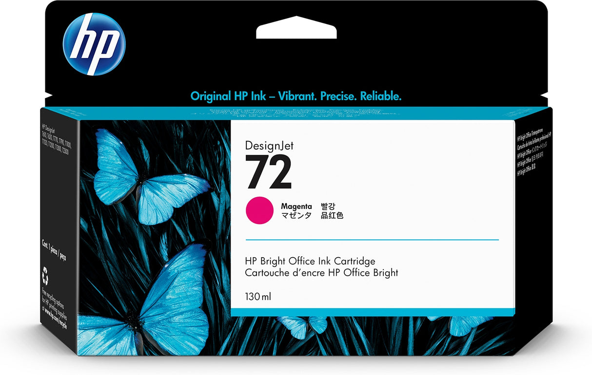 HP C9372A/72 Ink cartridge magenta 130ml for HP DesignJet T 1100/1200/1300/620