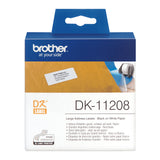 Brother DK-11208 DirectLabel Etikettes 38mm x 90mm 400 for Brother P-Touch QL/700/800/QL 12-102mm/QL 12-103.6mm