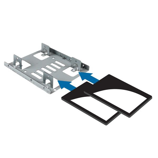 StarTech.com Dual 2.5" to 3.5" HDD Bracket for SATA Hard Drives - 2 Drive 2.5" to 3.5" Bracket for Mounting Bay