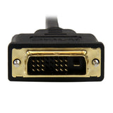 StarTech.com 1m (3.3 ft) Mini HDMI to DVI Cable - DVI-D to HDMI Cable (1920x1200p) - 19 Pin HDMI Mini Male to DVI-D Male - Digital Monitor Cable Adapter M/M - Mini HDMI to DVI Adapter