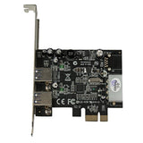 StarTech.com 2 Port PCI Express (PCIe) SuperSpeed USB 3.0 Card Adapter with UASP - LP4 Power