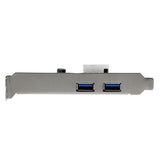 StarTech.com 2 Port PCI Express (PCIe) SuperSpeed USB 3.0 Card Adapter with UASP - LP4 Power