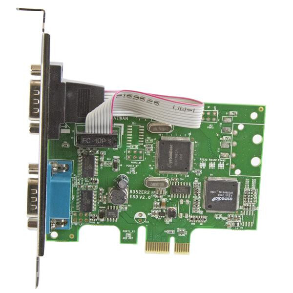 StarTech.com 2-Port PCI Express Serial Card with 16C1050 UART - RS232