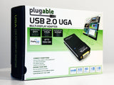 Plugable Technologies USB 2.0 to DVI, VGA, or HDMI Video Graphics Adapter for Multiple Monitors up to 1920x1080 Supports Windows 11, 10, 8.1, 7, XP, Mac, and ChromeOS