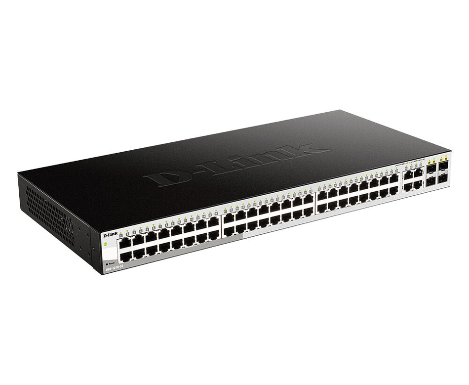 D-Link 52-Port Gigabit Smart Managed Switch including 4 x 100/1000Mbps Combo Ports