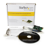 StarTech.com 2 Port PCI Express (PCIe) SuperSpeed USB 3.0 Card Adapter with UASP - SATA Power