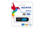 ADATA DashDrive UV128 128GB USB flash drive USB Type-A 3.2 Gen 1 (3.1 Gen 1) Black, Blue