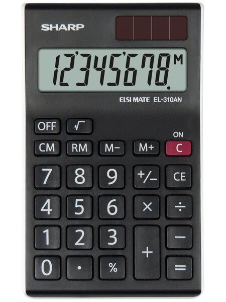 Sharp EL-310AN calculator Desktop Display Black, White