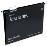 Rexel Crystalfile Extra Foolscap Suspension File 30mm Black (25)