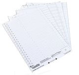 Rexel Crystalfile Crystal Printable Tab Inserts White (50)