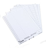 Rexel Crystalfile Classic Linked Top-Tab Inserts White (50)