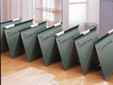 Rexel Crystalfile Linked Foolscap Suspension File 15mm Green (50)