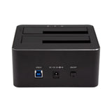 StarTech.com Dual-Bay USB 3.0 to SATA Hard Drive Docking Station, USB Hard Drive Dock, External 2.5/3.5" SATA I/II/III SSD/HDD Docking Station, Hot-Swap Hard Drive Bay, Top-Loading