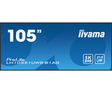 iiyama LH10551UWS-B1AG Signage Display Digital signage flat panel 2.66 m (104.7") LED 500 cd/m² UltraWide Full HD Black 24/7