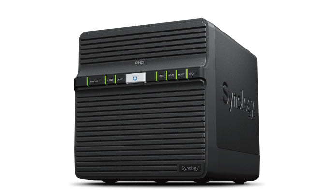 Synology DS423 NAS Realtek RTD1619B 2 GB DDR4 32 TB HDD DiskStation Manager Black