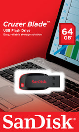 SanDisk Cruzer Blade USB flash drive 64 GB USB Type-A 2.0 Black, Red