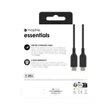 mophie essentials charging cables | 1M USB cable USB 2.0 USB C Black