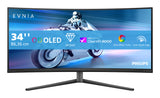 Philips Evnia 34M2C6500/00 computer monitor 86.4 cm (34") 3440 x 1440 pixels Wide Quad HD QDOLED Grey