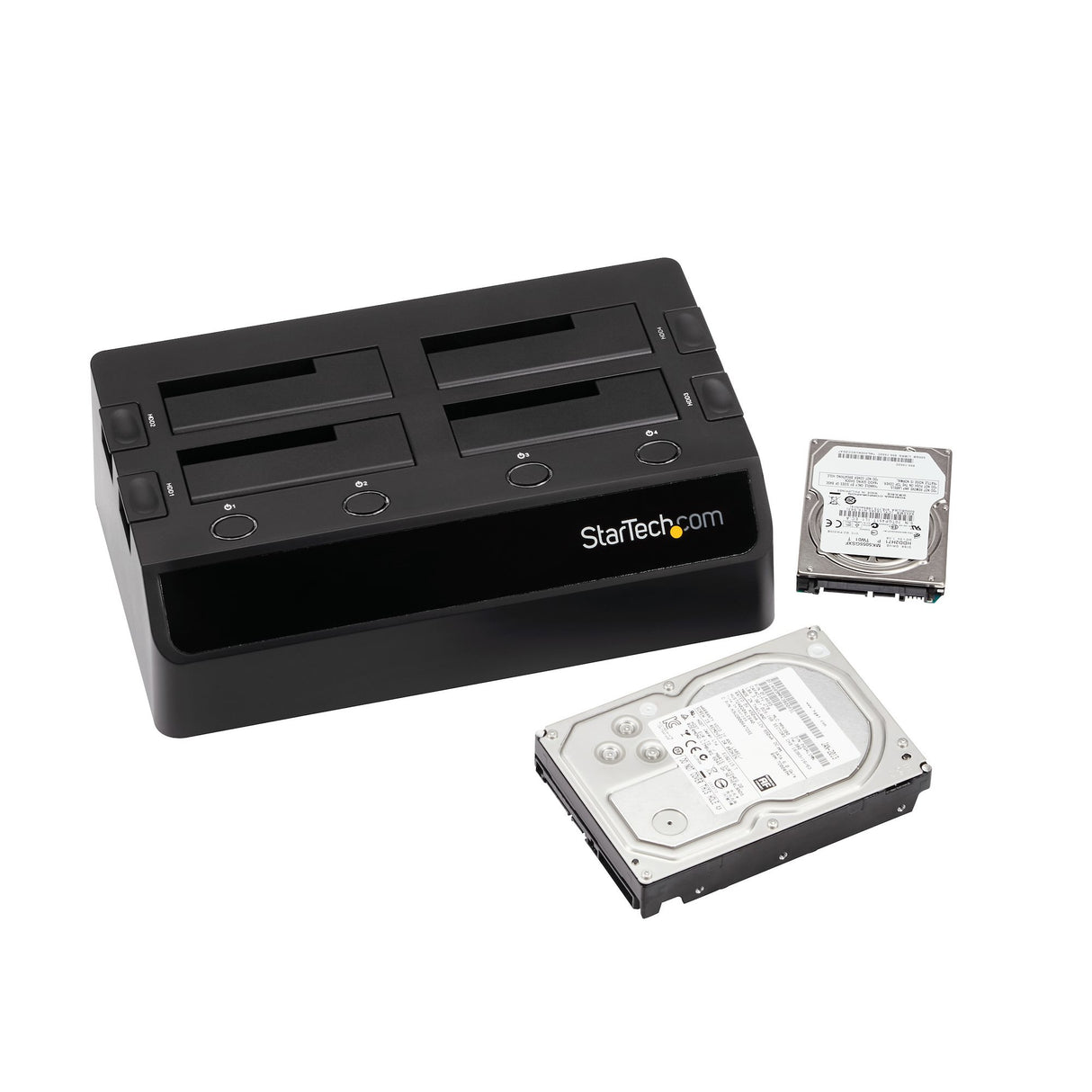 StarTech.com 4-Bay USB 3.0 to SATA Hard Drive Docking Station, USB Hard Drive Dock, External 2.5/3.5" SATA III SSD/HDD Docking Station, Hot-Swap Hard Drive Bay, Top-Loading