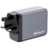 Verbatim GNC-200 GaN Charger 200W with 2 x USB-C PD 100W / 1 x USB-C PD 65W / 1 x USB QC 3.0 (EU/UK/US)