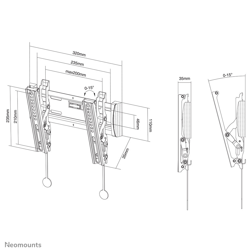 Neomounts tv wall mount