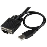 StarTech.com 2 Port USB VGA Cable KVM Switch - USB Powered with Remote Switch