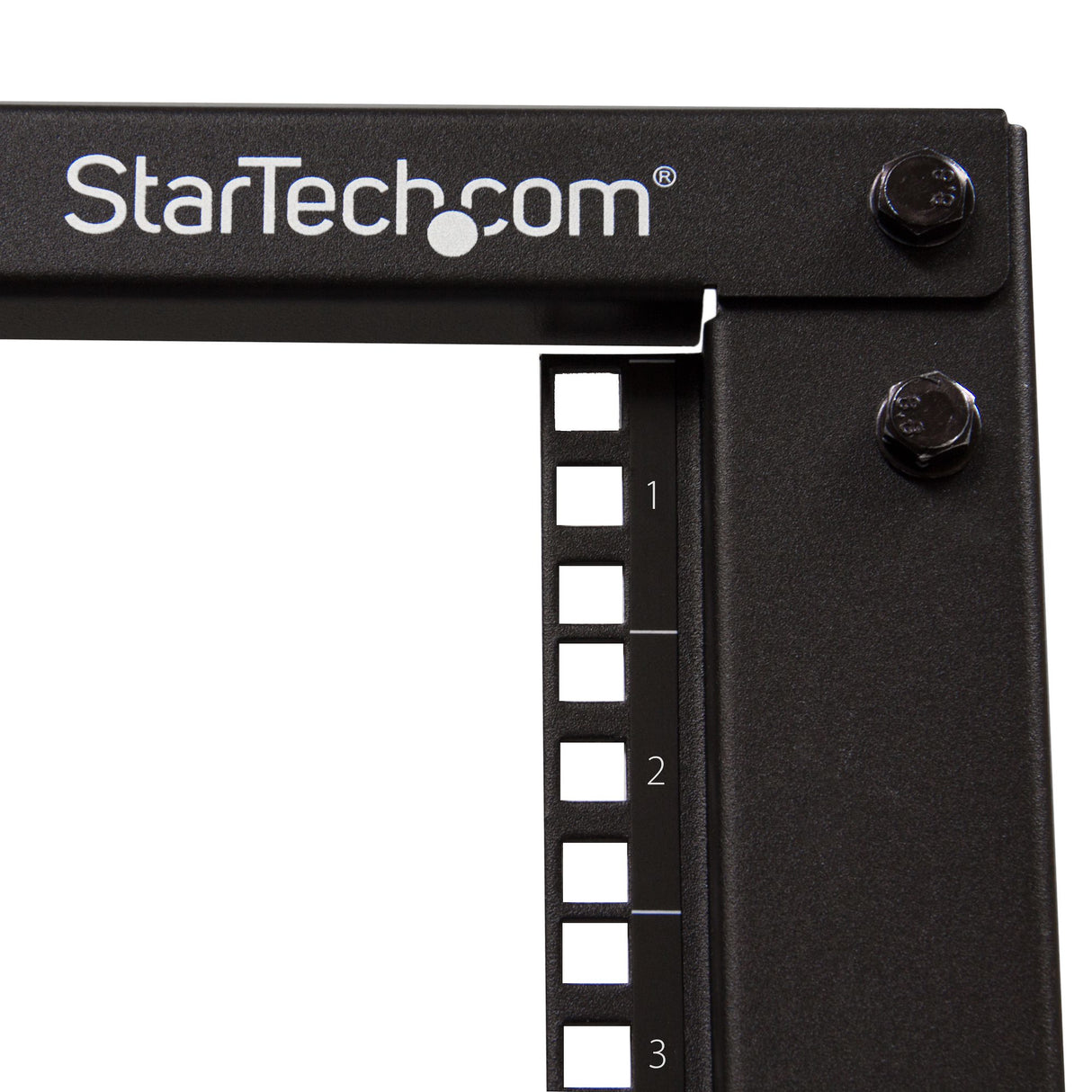 StarTech.com 4-Post 18U Mobile Open Frame Server Rack, Four Post 19" Network Rack with Wheels, Rolling Rack with Adjustable Depth for Computer/AV/Data/IT Equipment - Casters, Leveling Feet or Floor Mounting