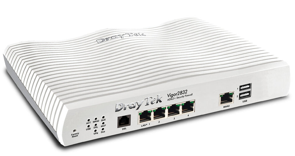 DrayTek Vigor 2832 wired router Gigabit Ethernet White