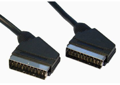 Cables Direct 2SS-03 SCART cable 3 m SCART (21-pin) Black