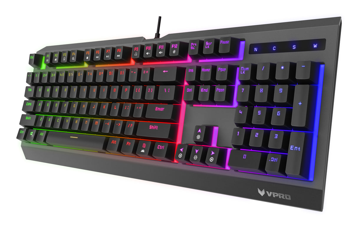 Rapoo V52S keyboard Gaming USB QWERTY English Black