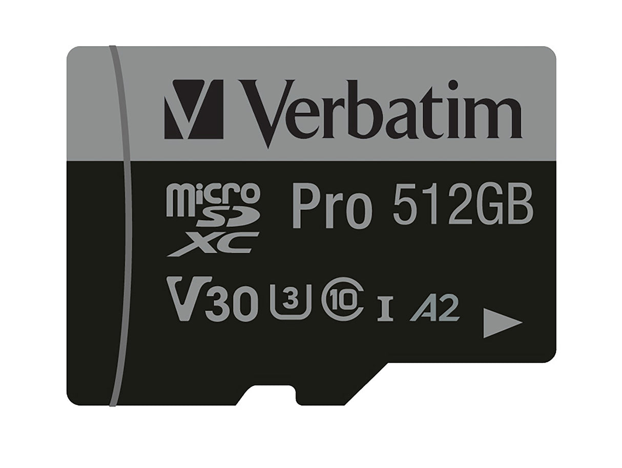 Verbatim Pro U3 512GB Micro SDXC Card