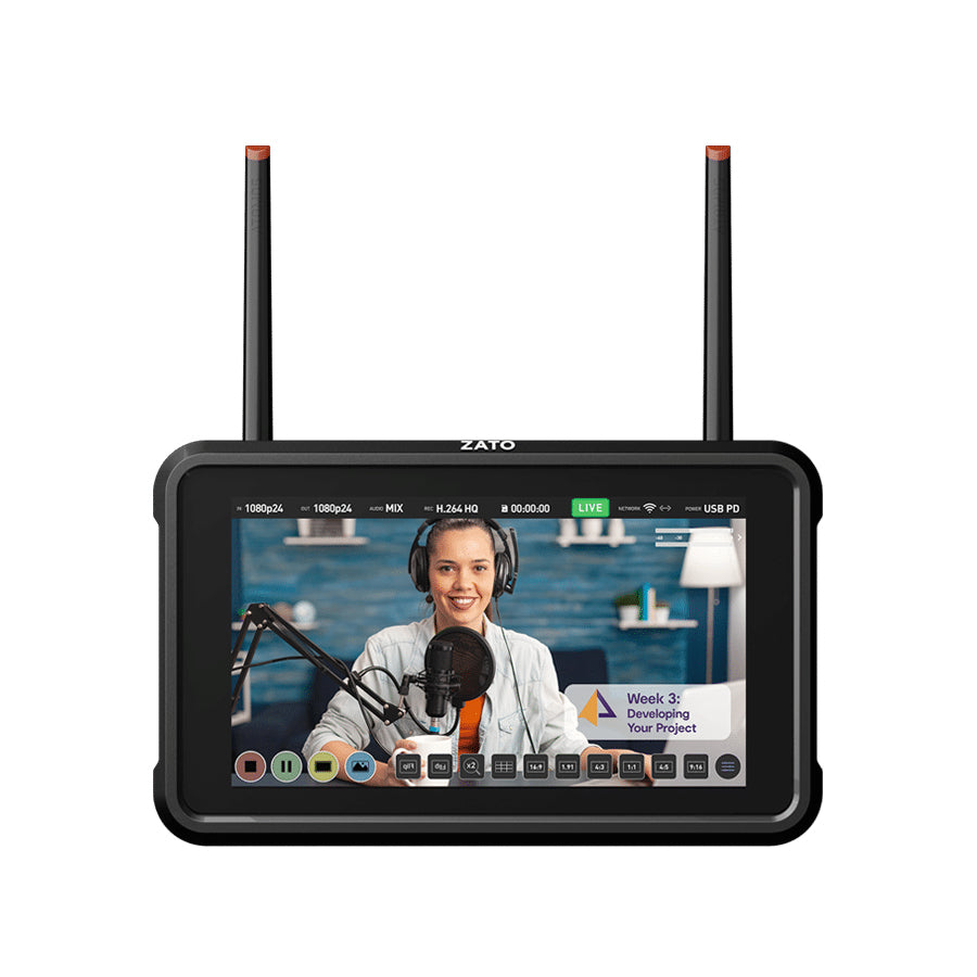 Atomos Zato Connect 13.2 cm (5.2") Black 1920 x 1080 pixels LED backlight Touchscreen