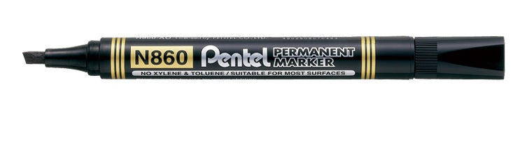 Pentel N860 permanent marker Black 12 pc(s)