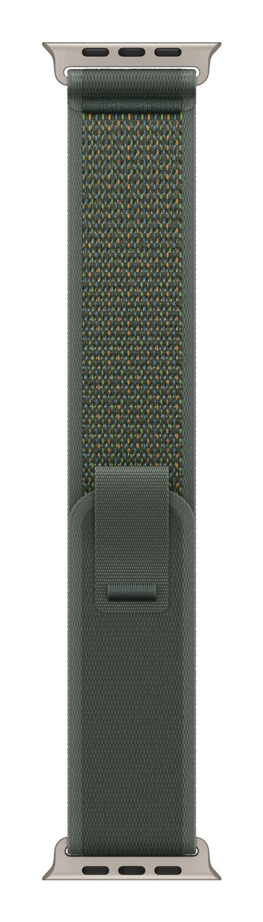 Apple 49mm Green Trail Loop - M/L - Natural Titanium Finish