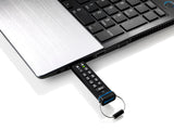 iStorage datAshur 256-bit 8GB USB 2.0 secure encrypted flash drive IS-FL-DA-256-8