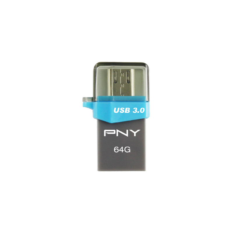 PNY OTG Duo-Link OU3 64GB USB flash drive USB Type-A / Micro-USB 3.2 Gen 1 (3.1 Gen 1) Black