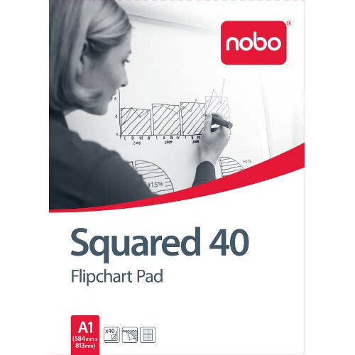 Nobo Flipchart Pad Squared 40 sheets ( A1)