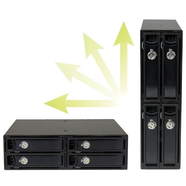 StarTech.com 4-bay mobile rack backplane for 2.5in SATA/SAS drives