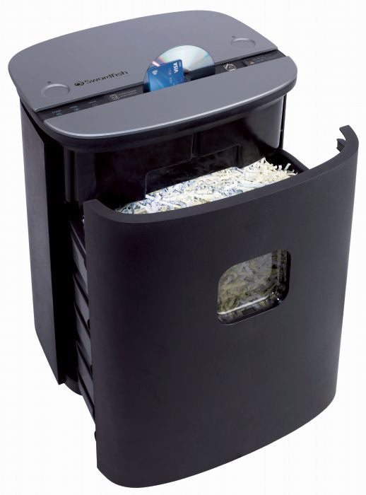 Swordfish 1600XCD paper shredder Cross shredding 66 dB 22.2 cm Black, Grey