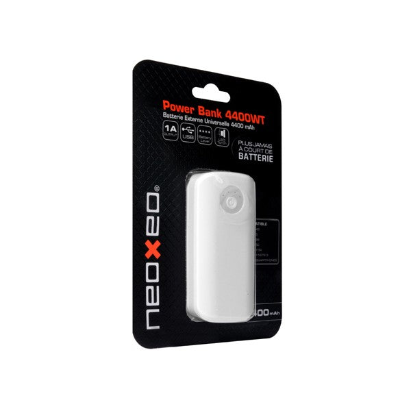 Neoxeo X370H37012 power bank Lithium-Ion (Li-Ion) 4400 mAh White