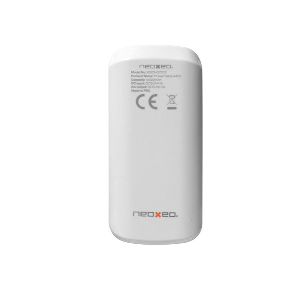 Neoxeo X370H37012 power bank Lithium-Ion (Li-Ion) 4400 mAh White