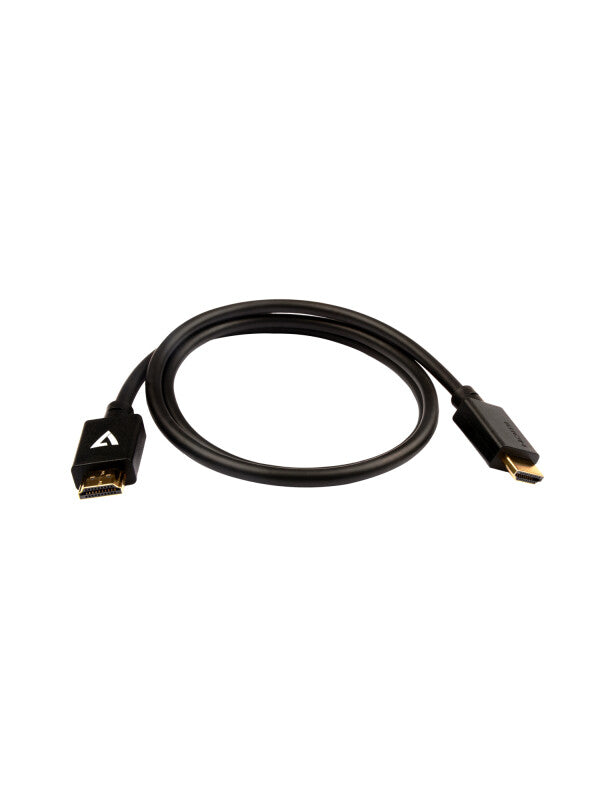 V7 Black Video Cable Pro HDMI Male to HDMI Male 1m 3.3ft