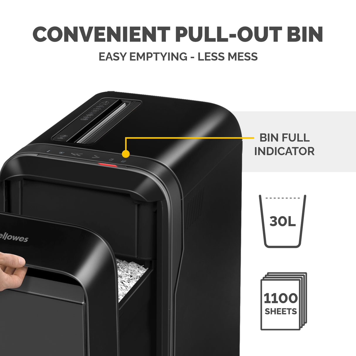 Fellowes LX Series 5050401 paper shredder Micro-cut shredding 65 dB Black