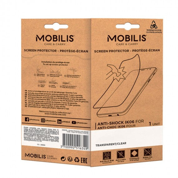 Mobilis 036271 Screen Protector Anti-Shock IK06 - Clear for Galaxy Xcover 7 - 6 Pro 6.6''