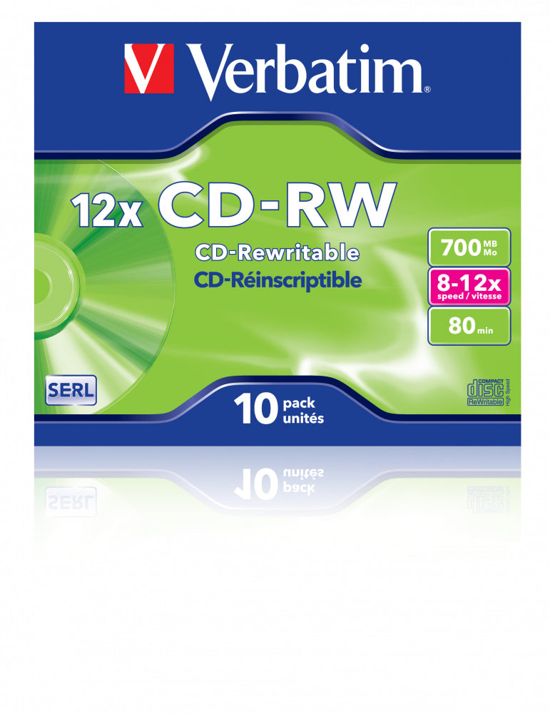 Verbatim CD-RW 12x 700 MB 10 pc(s)