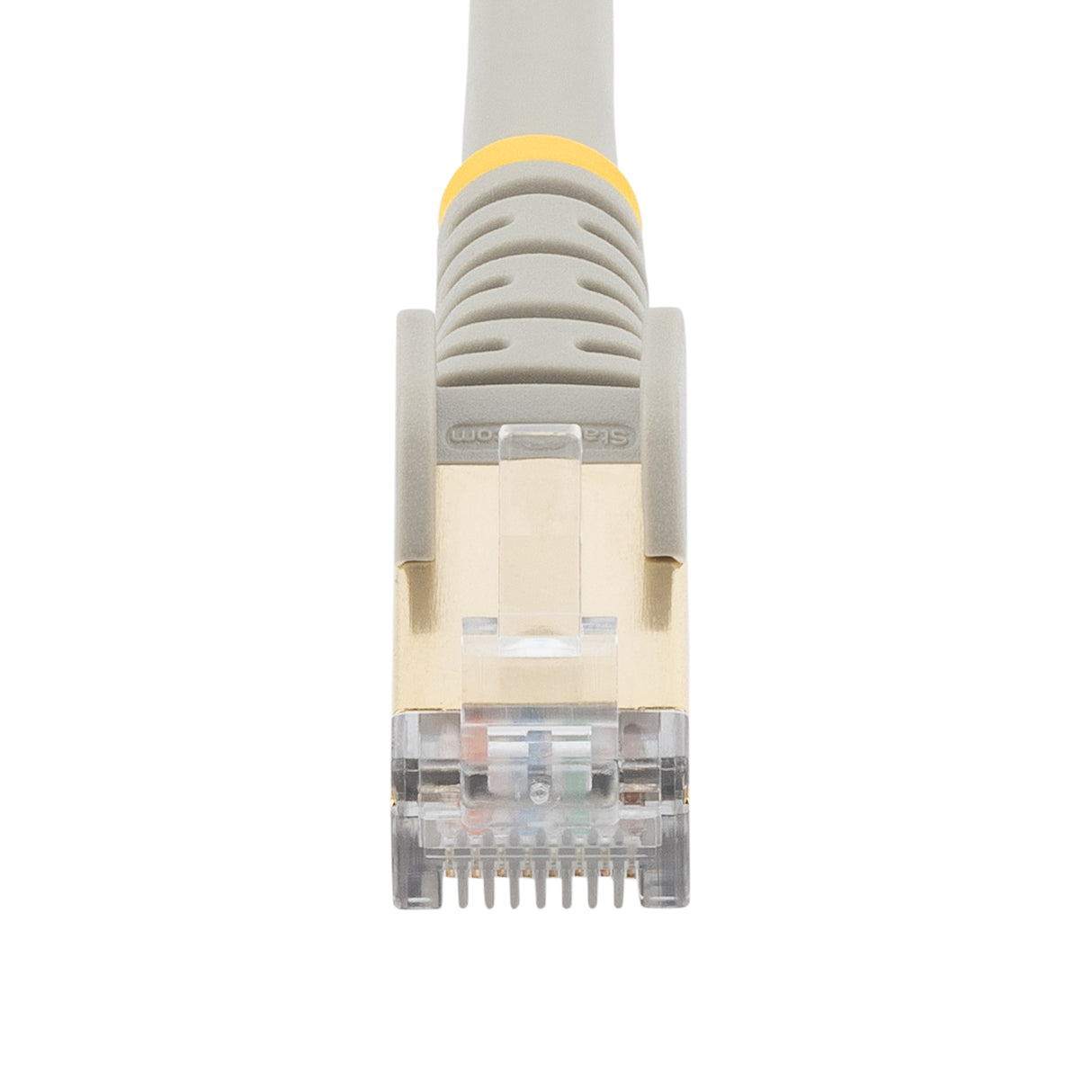 StarTech.com 0.50m CAT6a Ethernet Cable - 10 Gigabit Shielded Snagless RJ45 100W PoE Patch Cord - 10GbE STP Network Cable w/Strain Relief - Grey Fluke Tested/Wiring is UL Certified/TIA