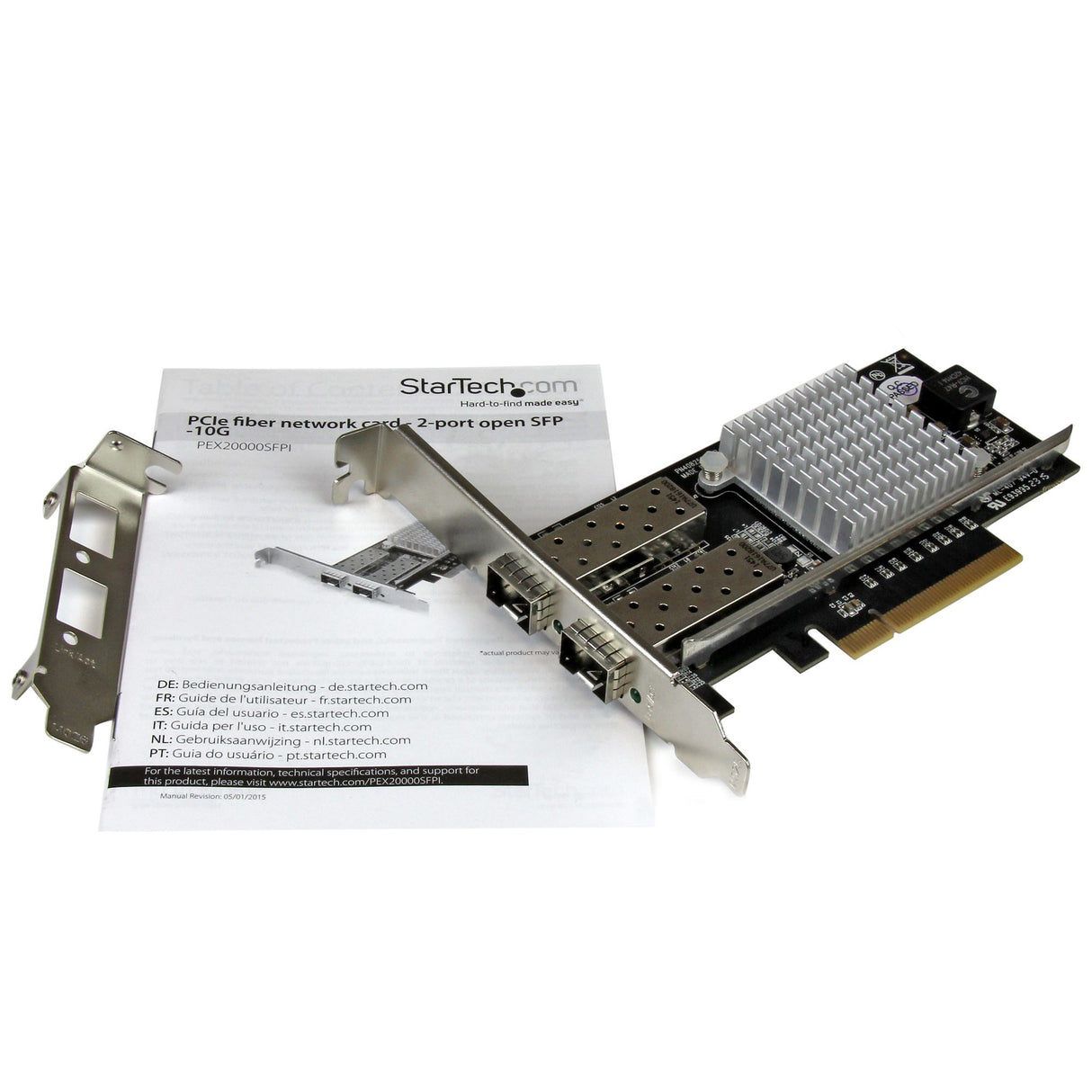 StarTech.com 2-Port 10G Fiber Network Card with Open SFP+ - PCIe, Intel Chip