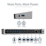 StarTech.com Triple-Monitor USB 3.0 Docking Station - 1x HDMI - 2x DisplayPort