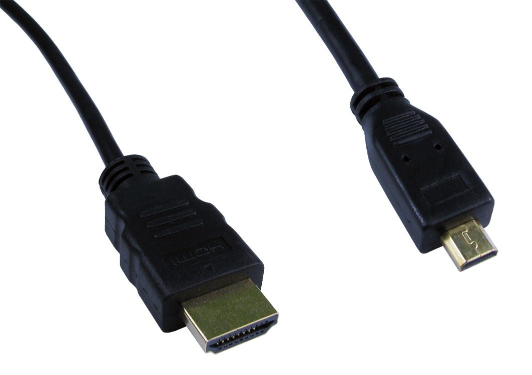 Cables Direct Micro HDMI 1.5m HDMI cable HDMI Type D (Micro) HDMI Type A (Standard) Black